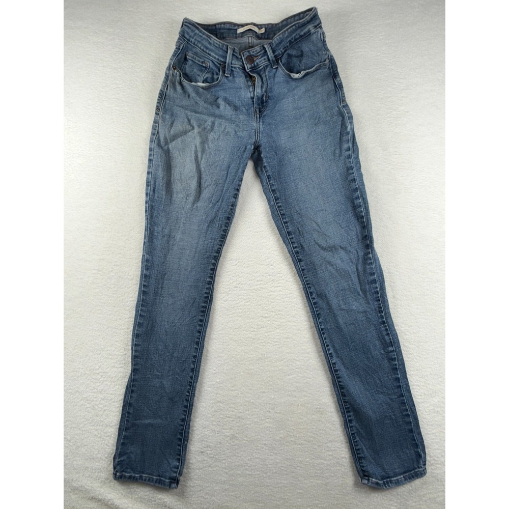 Levi's‎ Jeans Womens 27 Indigo Devotion Denim Cotton 5 Pocket Mid Rise Skinny